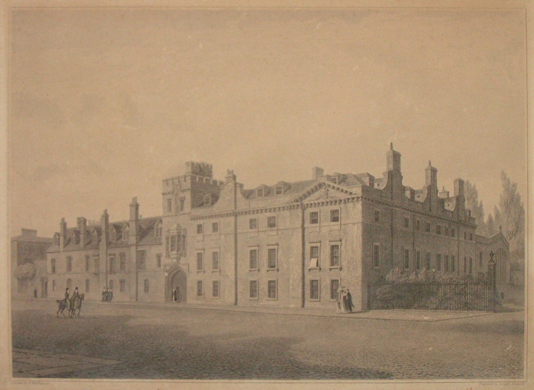 Print - South East View of Balliol College - Skelton